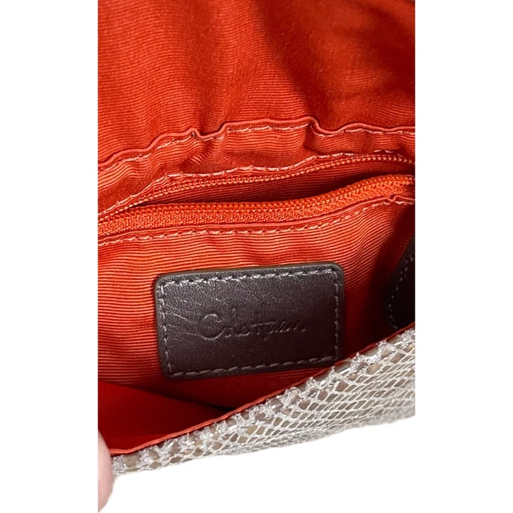 Cole Haan Faux Snake skin Neutral Crossbody Bag - Picture 5 of 5